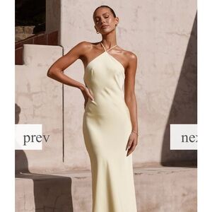 Billy J Chiara Maxi Dress- Yellow